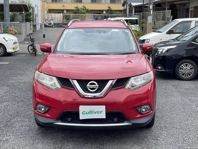 日産 エクストレイル 20X エマージェンシーブレーキ 大阪府 2014(平26)年 9.5万km バーニングレッド 純正SDナビ MM514D-L/CD.DVD.BT.フルセグ/バックカメラ/パワーバックドア/スマートキー×2/プッシュスタート/前席シートヒーター/純正フロアマット/ルーフレール/アイドリングストップ/ETC