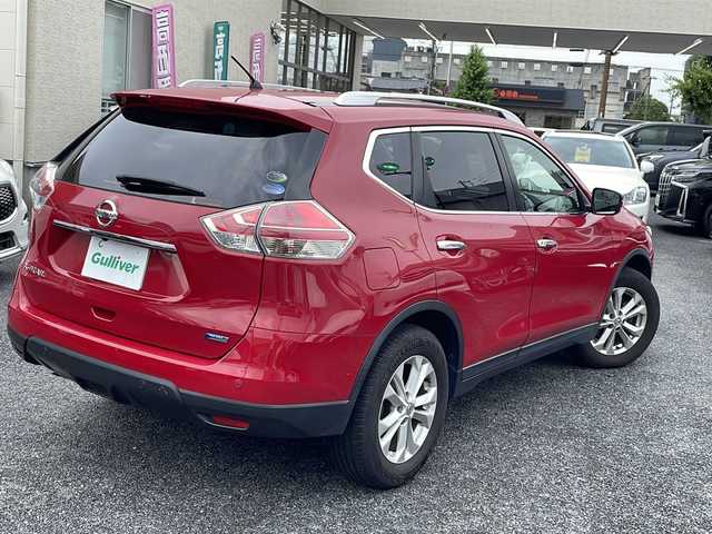 日産 エクストレイル 20X エマージェンシーブレーキ 大阪府 2014(平26)年 9.5万km バーニングレッド 純正SDナビ MM514D-L/CD.DVD.BT.フルセグ/バックカメラ/パワーバックドア/スマートキー×2/プッシュスタート/前席シートヒーター/純正フロアマット/ルーフレール/アイドリングストップ/ETC