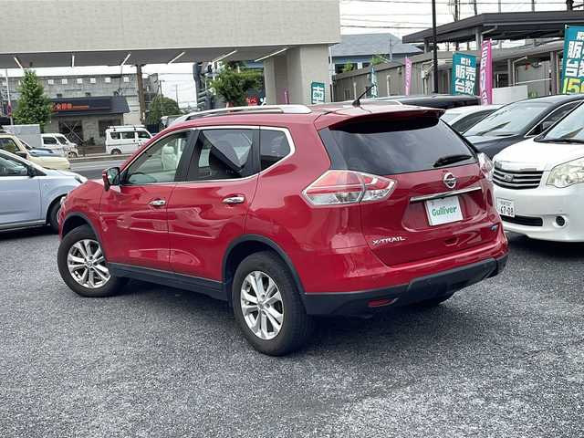 日産 エクストレイル 20X エマージェンシーブレーキ 大阪府 2014(平26)年 9.5万km バーニングレッド 純正SDナビ MM514D-L/CD.DVD.BT.フルセグ/バックカメラ/パワーバックドア/スマートキー×2/プッシュスタート/前席シートヒーター/純正フロアマット/ルーフレール/アイドリングストップ/ETC