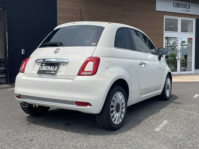 フィアット ５００ ツインエア ドルチェヴィータ 宮崎県 2022(令4)年 3.4万km 白 禁煙車/ガラスルーフ/純正ディスプレイオーディオ/（Bluetooth/AM/FM/USB）/USB入力端子/ETC/純正前後ドライブレコーダー/ステアリングリモコン/パドルシフト/クルーズコントロール/ハーフレザーシート/アイドリングストップ/純正HIDヘッドライト/純正フロアマット/純正15インチアルミ