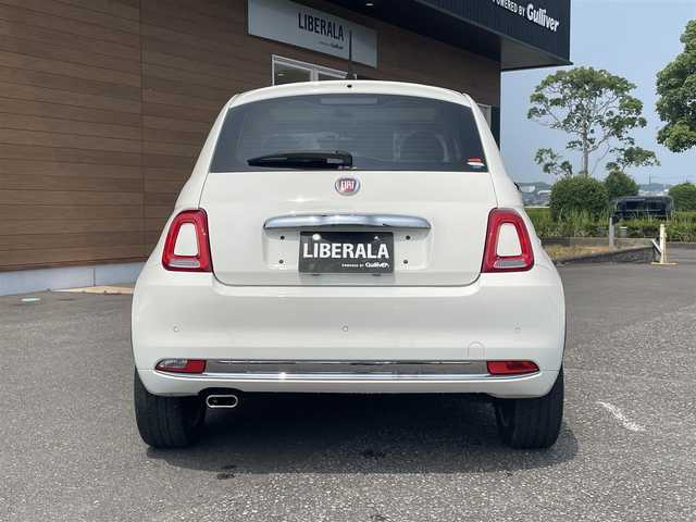 フィアット ５００ ツインエア ドルチェヴィータ 宮崎県 2022(令4)年 3.4万km 白 禁煙車/ガラスルーフ/純正ディスプレイオーディオ/（Bluetooth/AM/FM/USB）/USB入力端子/ETC/純正前後ドライブレコーダー/ステアリングリモコン/パドルシフト/クルーズコントロール/ハーフレザーシート/アイドリングストップ/純正HIDヘッドライト/純正フロアマット/純正15インチアルミ