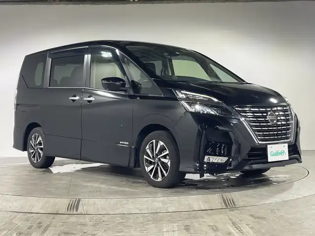 日産 セレナ ハイウェイスター 福岡県 2020(令2)年 5.8万km ダイヤモンドブラック 純正メモリナビ/・CD/DVD/BT/フルセグTV/・全方位モニター/フリップダウンモニター/エマージェンシーブレーキ/ブラインドスポットモニター/コーナーセンサー/両側パワースライドドア/前方ドライブレコーダー/LEDヘッドライト/・オートライト/ETC/リアサンシェード/純正フロアマット/ドアバイザー