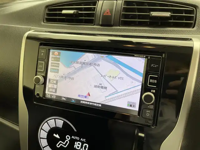 日産 デイズ ハイウェイスターX 滋賀県 2016(平28)年 7万km スカーレット 7インチ純正ナビ/（BT/CD/USB/DVD/フルセグ）/ドライブレコーダー（前）/衝突軽減ブレーキ/ETC/全方位カメラ/オートエアコン/アイドリングストップ/電動格納ミラー/スマートキー/ステアリングスイッチ/スマートキー