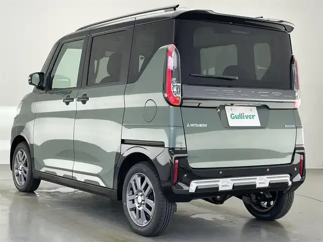 三菱 デリカミニ T プレミアム 愛知県 2025(令7)年 0.1千km 緑 届出済未使用車/純正９インチディスプレイオーディオ/デジタルインナーミラー/アラウンドビューモニター/マイパイロット/パドルシフト/両側パワースライドドア/レーダークルーズコントロール/シートヒーター/LEDオートライト/フォグランプ/ステアリングヒーター/ETC/コーナーセンサー/純正アルミホイール/ハーフレザーシート/禁煙車