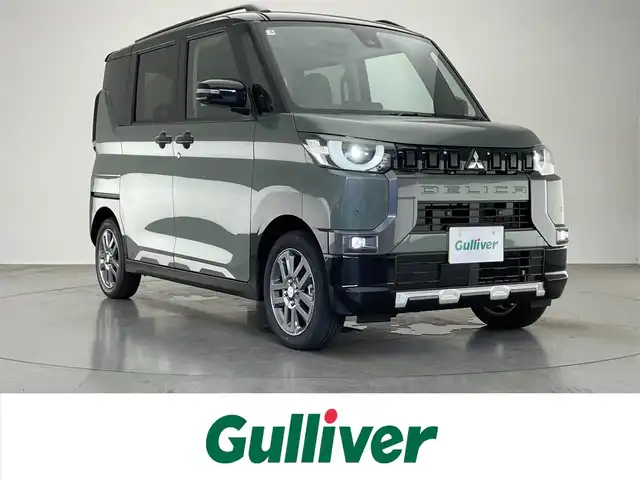 三菱 デリカミニ T プレミアム 愛知県 2025(令7)年 0.1千km 緑 届出済未使用車/純正９インチディスプレイオーディオ/デジタルインナーミラー/アラウンドビューモニター/マイパイロット/パドルシフト/両側パワースライドドア/レーダークルーズコントロール/シートヒーター/LEDオートライト/フォグランプ/ステアリングヒーター/ETC/コーナーセンサー/純正アルミホイール/ハーフレザーシート/禁煙車