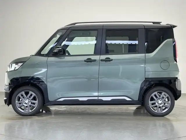 三菱 デリカミニ T プレミアム 愛知県 2025(令7)年 0.1千km 緑 届出済未使用車/純正９インチディスプレイオーディオ/デジタルインナーミラー/アラウンドビューモニター/マイパイロット/パドルシフト/両側パワースライドドア/レーダークルーズコントロール/シートヒーター/LEDオートライト/フォグランプ/ステアリングヒーター/ETC/コーナーセンサー/純正アルミホイール/ハーフレザーシート/禁煙車