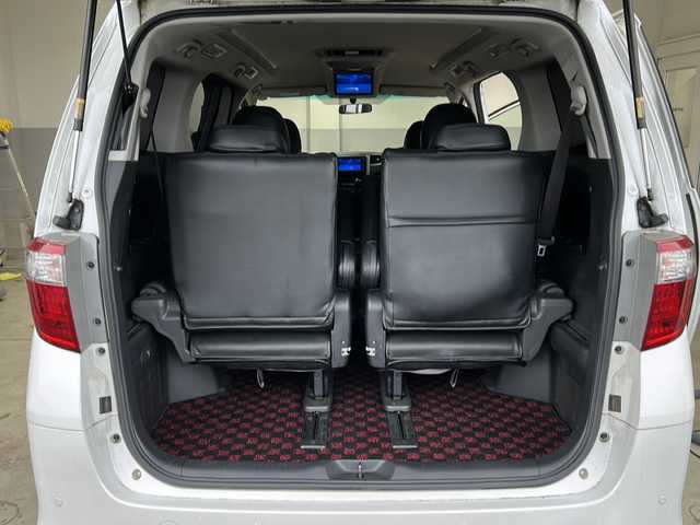 トヨタ アルファード 240S プライムセレクションⅡ 茨城県 2010(平22)年 7.5万km ホワイトパールクリスタルシャイン 純正HDDナビ/【フルセグTV/CD/DVD/Bluetooth/HDD】/バックカメラ/純正フリップダウンモニター/両側パワースライドドア/パワーバックドア/コーナーセンサー/横滑り防止装置/オートライト/社外20インチAW/社外サス/ETC/ウッドコンビステアリング/ステアリングスイッチ/社外フロアマット/プッシュスタート/スマートキー
