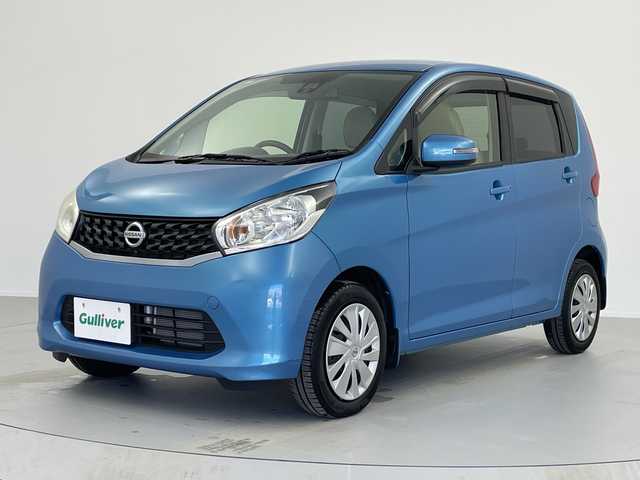 日産 デイズ X Vセレ +SeftyⅡ 奈良県 2015(平27)年 0.4万km シリカグリーン 純正オーディオ/バックカメラ/アラウンドビューモニター/FM/AM/AUX/純正ドアバイザー/純正フロアマット/電格ウインカーミラー/プッシュスタート