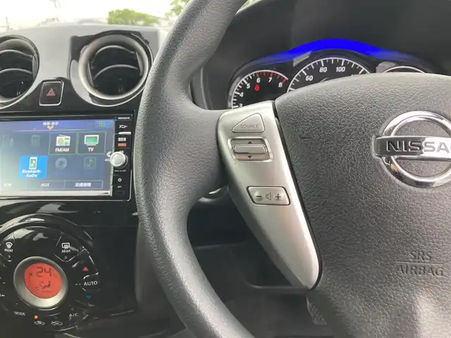 日産 ノート X DIG－S 鳥取県 2016(平28)年 5.3万km 茶 スーパーチャージャー/純正ナビ／フルセグ／ＤＶＤ／ＣＤ／ＢＴ/アラウンドビュー/ＥＴＣ/エマージェンシーブレーキ/レーンキープアシスト/ＬＥＤヘットライト/オートライト/プッシュスタート/アイドリングストップ/ウィンカーミラー/フォグライト/フロアマット/ドアバイザー