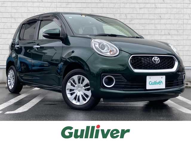トヨタ パッソ モーダ 静岡県 2017(平29)年 5.7万km ダークエメラルドマイカ 社外7Vインチナビ(CN-RE03WD)/　AM FM CD DVD Bluetooth/ビルトインETC/LEDヘッドランプ/スマートキー&プッシュスタート/ステアリングスイッチ/アイドリングストップ/ドアバイザー/純正フロアマット/フルセグTV/バックモニター/前方ドライブレコーダー