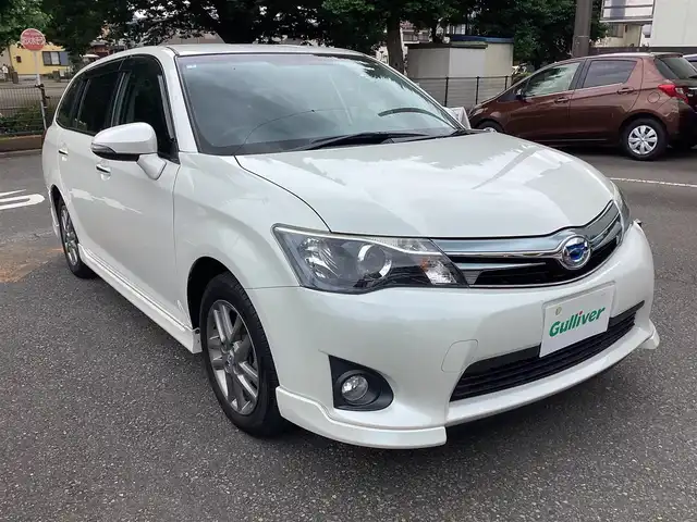 トヨタ カローラ フィールダー HV G エアロツアラー W×B 神奈川県 2014(平26)年 6.8万km ホワイトパールクリスタルシャイン 純正ナビ、TV/バックモニタ/ETC/ドライブレコーダー/HIDヘッドライト
