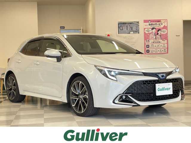 トヨタ カローラ スポーツ ハイブリッドG Z 岐阜県 2023(令5)年 2万km プラチナホワイトパールマイカ プリクラッシュセーフティ/車線逸脱警報/オートマチックハイビーム/レーダークルーズコントロール/純正ナビ/バックカメラ/ビルトインETC/電子パーキング/シートヒーター/LEDヘッドライト/保証書/取扱説明書/スペアキー