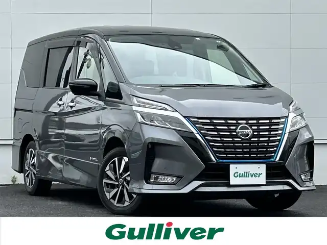 日産 セレナ e－パワー ハイウェイスター V 佐賀県 2020(令2)年 6.2万km ダークメタルグレー/ダイヤモンドブラック 7人乗り/プロパイロット/エマージェンシーブレーキ/インテリジェントクルーズコントロール/側方/後側方支援/前後ソナー/パーキングアシスト/純正10インチナビ/・アラウンドビューモニター/・フルセグTV/BT/CD/DVD/フリップダウンモニター/純正ドラレコ(DJ4－D)/両側パワースライドドア/LEDヘッドライト/オートライト/ETC/純正16インチAW/プッシュスタート/電動格納ミラー/ドアバイザー/ISOFIX/エアバックW/サイド/カーテン/スペアキー×１