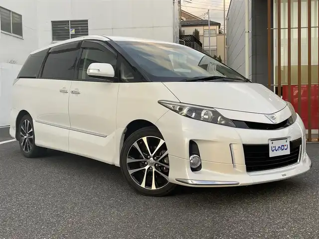 トヨタ エスティマ アエラス プレミアムエディション 千葉県 2014(平26)年 10.8万km ホワイトパールクリスタルシャイン (株)IDOMが運営する【じしゃロン八千代店】の自社ローン対象車両になります。こちらは現金またはオートローンご利用時の価格です。自社ローンご希望の方は別途その旨お申付け下さい/純正HDDナビ/純正CD/DVD/BT/MSV/DTV/バックカメラ/両側パワースライドドア/クルーズコントロール/スマートキー