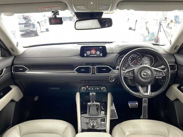 マツダ ＣＸ－５ 25S Lパッケージ 兵庫県 2017(平29)年 7.2万km マシーングレープレミアムM ・純正ナビ&TV&CD&DVD&BT&USB&AUX/・BOSEサウンドシステム/・バック＆サイドカメラ/・社外フリップダウンモニター/・衝突軽減ブレーキ/・レーンキープアシスト/・クリアナンスソナー/・レーダークルーズコントロール/・レザーシート/・前席パワーシート/・全席シートヒーター/・ステアリングヒーター/・ETC/・前後ドライブレコーダー/・パワーバックドア/・LEDライト/・純正19インチアルミホイール/・純正フロアマット/・革巻きステアリング/・電動パーキングブレーキ/・ブレーキホールド/・アイドリングストップ/・スマートキー/・プッシュスタート/・カーテンエアバック/・W＋サイドエアバック