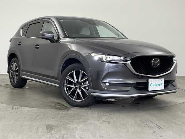 マツダ ＣＸ－５ 25S Lパッケージ 兵庫県 2017(平29)年 7.2万km マシーングレープレミアムM ・純正ナビ&TV&CD&DVD&BT&USB&AUX/・BOSEサウンドシステム/・バック＆サイドカメラ/・社外フリップダウンモニター/・衝突軽減ブレーキ/・レーンキープアシスト/・クリアナンスソナー/・レーダークルーズコントロール/・レザーシート/・前席パワーシート/・全席シートヒーター/・ステアリングヒーター/・ETC/・前後ドライブレコーダー/・パワーバックドア/・LEDライト/・純正19インチアルミホイール/・純正フロアマット/・革巻きステアリング/・電動パーキングブレーキ/・ブレーキホールド/・アイドリングストップ/・スマートキー/・プッシュスタート/・カーテンエアバック/・W＋サイドエアバック