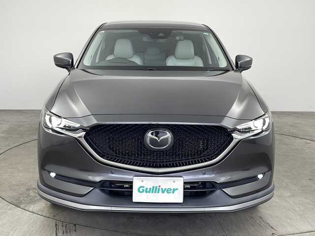 マツダ ＣＸ－５ 25S Lパッケージ 兵庫県 2017(平29)年 7.2万km マシーングレープレミアムM ・純正ナビ&TV&CD&DVD&BT&USB&AUX/・BOSEサウンドシステム/・バック＆サイドカメラ/・社外フリップダウンモニター/・衝突軽減ブレーキ/・レーンキープアシスト/・クリアナンスソナー/・レーダークルーズコントロール/・レザーシート/・前席パワーシート/・全席シートヒーター/・ステアリングヒーター/・ETC/・前後ドライブレコーダー/・パワーバックドア/・LEDライト/・純正19インチアルミホイール/・純正フロアマット/・革巻きステアリング/・電動パーキングブレーキ/・ブレーキホールド/・アイドリングストップ/・スマートキー/・プッシュスタート/・カーテンエアバック/・W＋サイドエアバック