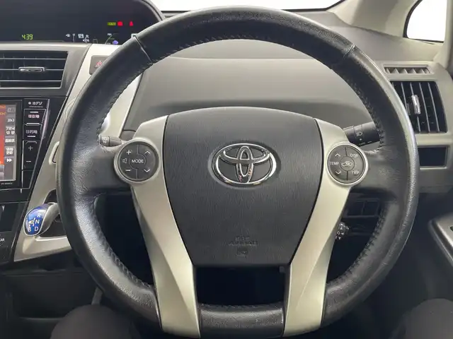 トヨタ プリウス α S ツーリングセレクション 愛知県 2013(平25)年 3.8万km ホワイトパールクリスタルシャイン ALPINE8型ナビ/・Bluetooth/・CD/DVD/・フルセグテレビ/バックカメラ/スマートキー/エンジンプッシュスタートボタン/純正フロアマット/ＥＴＣ/オートライト/キセノンヘッドライト/Ｗ/サイドエアバッグ