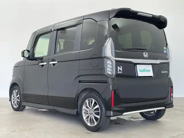 ホンダ Ｎ ＢＯＸ カスタム EX 鹿児島県 2021(令3)年 1.4万km クリスタルブラックパール 純正ナビ/（CD/DVD/BT/フルセグTV）/レーダークルーズコントロール/ホンダセンシング/両側パワースライドドア/シートヒーター/リアサンシェード/バックカメラ/オートライト/ヘッドライトレベライザー/USB入力/スマートキー/プッシュスタート/チップアップシート