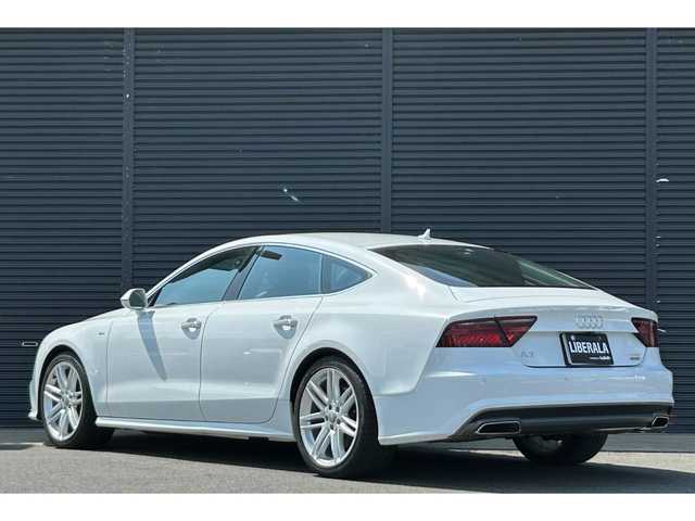 アウディ Ａ７ SB 2.0 TFSI クワトロ S LINE P 茨城県 2017(平29)年 2.4万km グレイシアホワイトメタリック アシスタンスパッケージ /ACC /レーンアシスト/サイドアシスト/マトリクスLED /黒革 /シートヒーター /M付パワーシート /BOSEサウンド /アクティブリアスポイラー /Bカメラ/パーキングエイド /ナビ /TV /BT/USB/DVD/CD/ETC2.0 /禁煙車