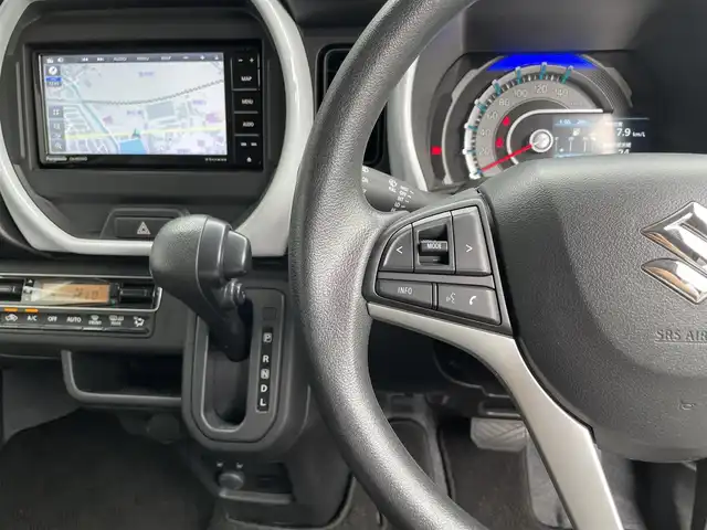 スズキ ハスラー HYBRID G 滋賀県 2023(令5)年 0.7万km ベージュ 純正ナビ/前方ドライブレコーダー/シートヒーター/衝突被害軽減ブレーキ/レーダークルーズコントロール/オートハイビーム/レーンキープアシスト/オートライト/プッシュスタート/スマートキー/ステアリングスイッチ