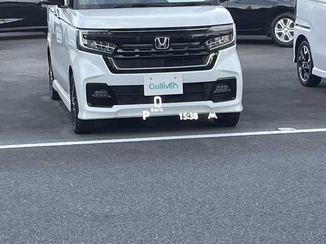 スズキ スペーシア カスタム HYBRID XS 群馬県 2023(令5)年 2.9万km ブルーイッシュブラックパール3 ワンオーナー/純正ナビ/　(AM/FM/TV/BT/USB/DISK)/全方位カメラ/両側パワースライドドア/衝突軽減ブレーキ/レーンキープアシスト/ヘッドアップディスプレイ/コーナーセンサー/横滑り防止機能/アイドリングストップ/レーダークルーズコントロール/ETC/前後ドライブレコーダー/純正ドアバイザー/純正フロアマット/AUTOライト/ステアリングリモコン/D側シートヒーター/後席サンシェード/保証書/取扱説明書/記録簿/スペアキー1