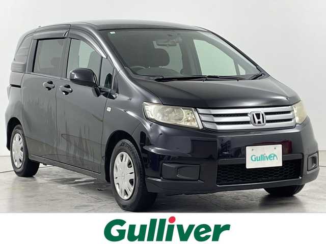 ホンダ フリード スパイク G ジャストセレクション 道央・札幌 2010(平22)年 13.3万km プレミアムブラキッシュパール ・社外ナビ　フルセグ/BT/CD/DVD/AUX/・バックカメラ/・両側パワースライドドア/・社外ドライブレコーダー/・オートライト/・ウォークスルー/・ETC/・ABS