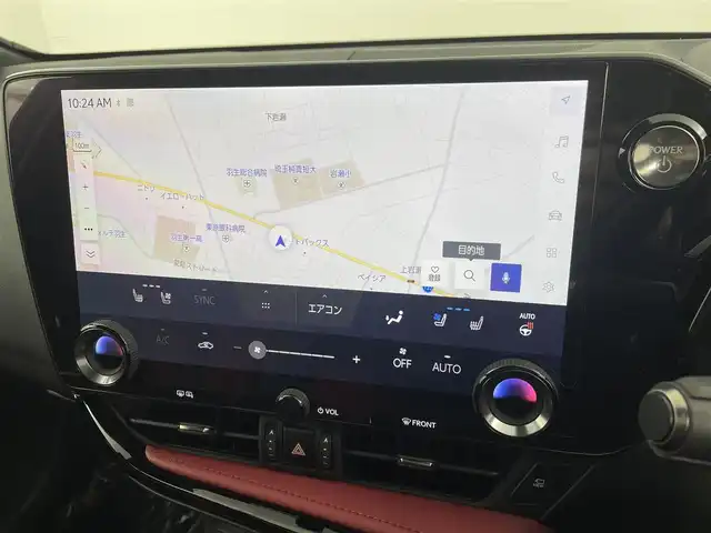 レクサス ＮＸ 350h Fスポーツ 埼玉県 2022(令4)年 2.8万km ホワイトノーヴァガラスフレーク サンルーフ　三眼ＬＥＤ　ＴＲＤエアロ　マフラー　アラウンドビューモニター　ＢＳＭ　ヘッドアップディスプレイ　シートヒーター　ベンチレーション　ステアリングヒーター　ドライブレコーダー　ＥＴＣ２．０