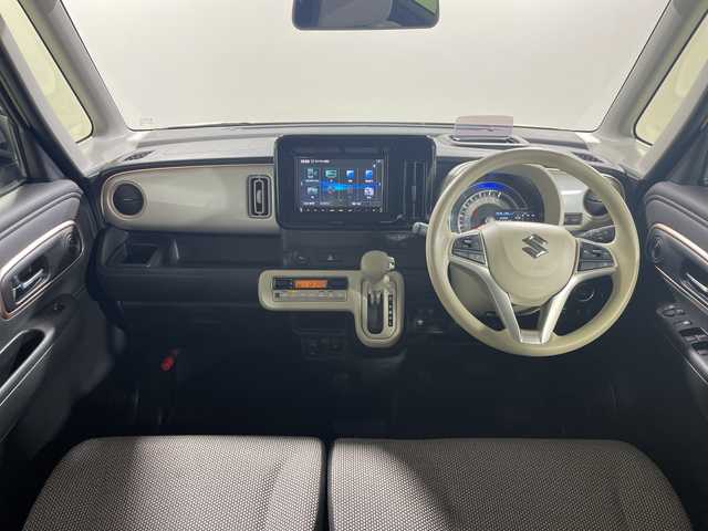 スズキ ワゴンＲ スマイル HYBRID X 神奈川県 2022(令4)年 3.4万km シフォンアイボリーメタリック 社外8インチメモリナビ【CN-HZ885】/Bluetooth・CD・DVD・SD・USB・フルセグTV/両側パワースライドドア/全周囲カメラ/ヘッドアップディスプレイ/クルーズコントロール/運転席シートヒーター/コーナーセンサー/純正ラバーマット/純正LEDヘッドライト/オートライト/レーンキープアシスト/横滑り防止装置/衝突被害軽減システム/保証書/取扱説明書