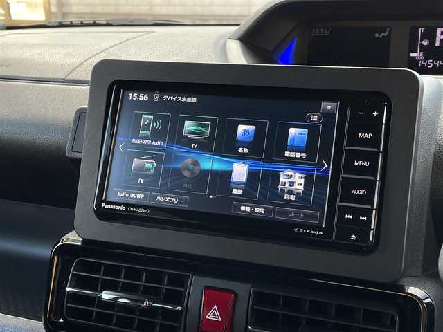 ダイハツ タント カスタム X 大分県 2022(令4)年 1.5万km シャイニングホワイトパール 社外メモリナビ CN-HA02WD/【フルセグ/DVD/BTオーディオ】/バックカメラ/両側パワースライドドア/ブラックハーフレザー調シート/純正14インチアルミホイール/スマートアシスト/クリアランスソナー/充電用USBソケット/電動パーキングブレーキ/前席シートヒーター/ETC/LEDヘッドライト/LEDフォグランプ/オートライト/ウインカーミラー/ステアリングリモコン/チルトステアリング/エンジンプッシュスタート/横滑り防止装置/アイドリングストップ/運転席シートリフター/リアプライバシーガラス/ドアバイザー/フロアマット/オートリトラミラー/カーテン＆サイド＆Wエアバッグ/ABS/スマートキー×2/保証書/車両取説