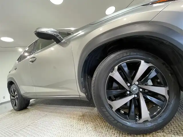レクサス ＮＸ 300h バージョンL 愛知県 2018(平30)年 3.1万km ソニックチタニウム 純正１０インチナビ　/(AM/FM/CD・DVD再生/SD/USB/Bluetooth/フルセグTV/CarPlay）/ムーンルーフ　/マークレビンソンサウンド　/黒レザーシート/ブラインドスポットモニター　/ヘッドアップディスプレイ　/レクサスセーフティシステム　/　　-プリクラッシュセーフティ/　　-レーントレーニングアシスト/　　-オートマチックハイビーム/　　-レーダークルーズコントロール/　　-ロードサインアシスト/　　-先行車発進告知機能/シートベンチレーション/シートヒーター/ステアリングヒーター/ＡＣ１００Ｖ　/ビルトインＥＴＣ２．０　/バックカメラ/メモリー機能付パワーシート/電動格納セカンドシート/電動バックドア/クリアランスソナー/三眼LEDヘッドライト/LEDフォグランプ/純正フロアマット