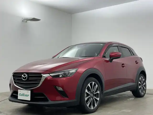 マツダ ＣＸ－３ XD 岡山県 2019(令1)年 3.7万km ソウルレッドクリスタルM 純正SDナビ/Bluetooth/衝突軽減ブレーキ/LEDヘッドライト/バックカメラ/コーナーセンサー/レーンキープアシスト/オートハイビーム/プッシュスタート/スマートキー×2/アイドリングストップ/純正18インチアルミホイール/オートライト/純正フロアマット
