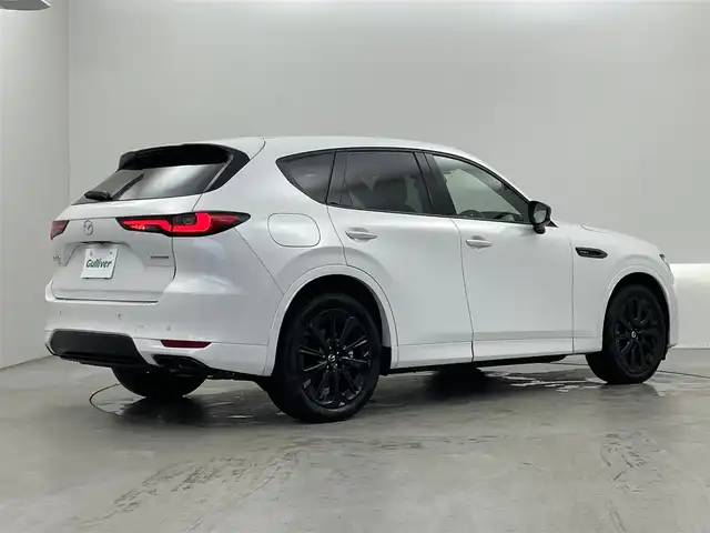 マツダ ＣＸ－６０ ＰＨＥＶ プレミアムスポーツ 埼玉県 2022(令4)年 0.9万km ロジウムホワイトプレミアムメタリック 360度ビューモニター 茶レザーシート BOSEサウンド サンルーフ BSM ステアリングヒーター パワーバックドア LEDヘッドライト ETC AC100V ベンチレーション シートヒーター