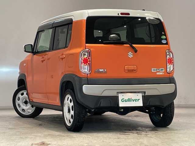 スズキ ハスラー G ターボ 宮城県 2014(平26)年 7.7万km パッションオレンジマイカ/スペリアホワイト ４WD/ターボ/純正ナビ/バックカメラ/衝突被害軽減システム/ダウンヒルアシストコントロール/シートヒーター/ベンチシート/LEDヘッドライト/前後ドライブレコーダー/プッシュスタート/純正アルミホイール/純正フロアマット/ビルトインETC/アイドリングストップ/横滑り/ツートンカラー/ドアバイザー/盗難防止装置