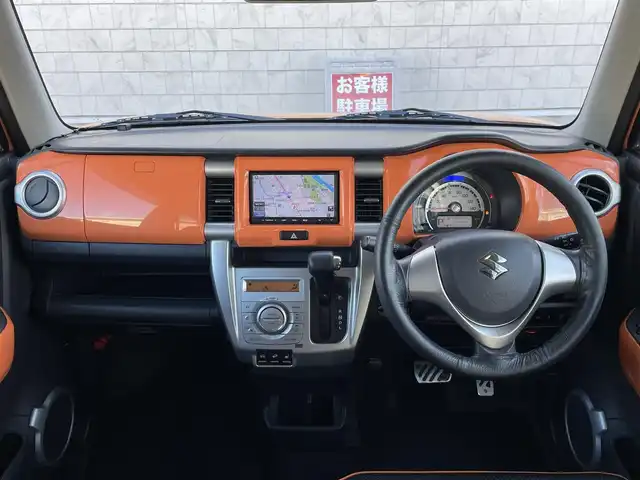 スズキ ハスラー G ターボ 群馬県 2014(平26)年 7.7万km パッションオレンジマイカ/スペリアホワイト ４WD/・ダウンヒルアシストコントロール/衝突被害軽減ブレーキ/純正ナビ/・ワンセグTV/CD/AUX/・バックカメラ/・ETC/・ドライブレコーダー/アイドリングストップ/ターボ/ベンチシート/・シートヒーター/プッシュスタート/・スマートキー/・スペアキー/社外LEDヘッドライト/純正フロアマット/ドアバイザー/グリップコントロール