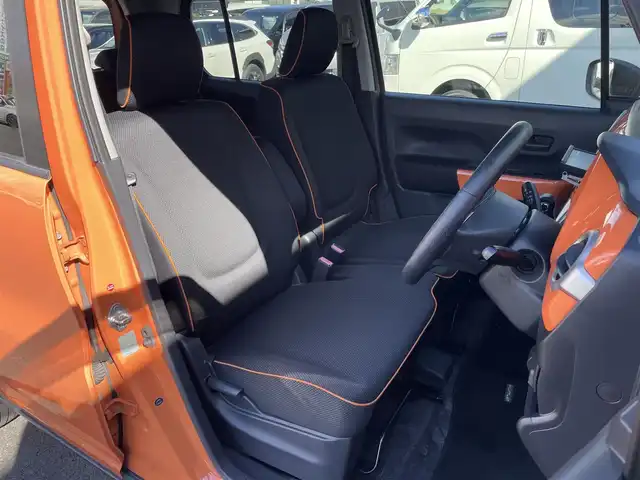 スズキ ハスラー G ターボ 群馬県 2014(平26)年 7.7万km パッションオレンジマイカ/スペリアホワイト ４WD/・ダウンヒルアシストコントロール/衝突被害軽減ブレーキ/純正ナビ/・ワンセグTV/CD/AUX/・バックカメラ/・ETC/・ドライブレコーダー/アイドリングストップ/ターボ/ベンチシート/・シートヒーター/プッシュスタート/・スマートキー/・スペアキー/社外LEDヘッドライト/純正フロアマット/ドアバイザー/グリップコントロール