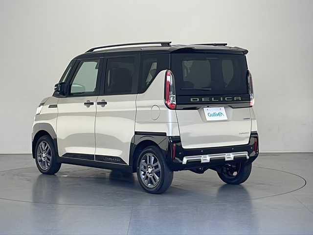 三菱 デリカミニ T プレミアム 長野県 2025(令7)年 0.1千km ベージュＭ 登録済未使用車/4WD/純正9インチディスプレイオーディオ/（Bluetooth／AppleCarPlay／AndroidAuto）/360°カメラ/前席シートヒーター/ステアリングヒーター/両側電動スライドドア（ハンズフリー）/デジタルインナーミラー/後席サンシェード/衝突軽減ブレーキ/車線逸脱防止支援機能/マイパイロット/前後コーナーセンサー/ハーフレザーシート/電子パーキング/ヘッドライトレベライザー/スマートキー/スペアキー/取扱説明書/保証書