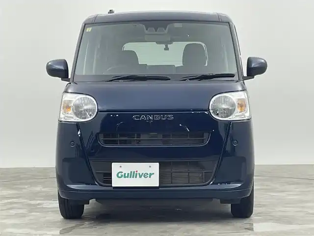 ダイハツ ムーヴ キャンバス セオリー X 群馬県 2023(令5)年 0.9万km レーザーブルークリスタルシャイン 衝突軽減　社外７型ナビ　両側パワースライドドア　ＬＥＤオートヘッドライト　前後コーナーセンサー　ＡＢＳ　横滑り防止装置　ＥＴＣ　アイドリングストップ　スマートキー　プッシュスタート　禁煙車