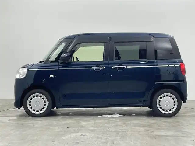ダイハツ ムーヴ キャンバス セオリー X 群馬県 2023(令5)年 0.9万km レーザーブルークリスタルシャイン 衝突軽減　社外７型ナビ　両側パワースライドドア　ＬＥＤオートヘッドライト　前後コーナーセンサー　ＡＢＳ　横滑り防止装置　ＥＴＣ　アイドリングストップ　スマートキー　プッシュスタート　禁煙車