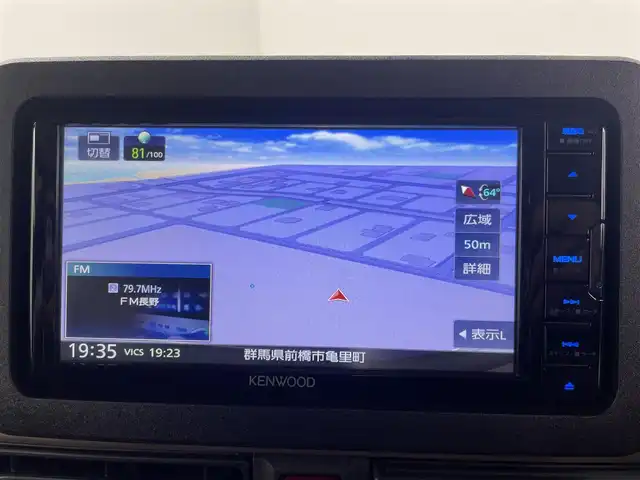 ダイハツ ムーヴ キャンバス セオリー X 群馬県 2023(令5)年 0.9万km レーザーブルークリスタルシャイン 衝突軽減　社外７型ナビ　両側パワースライドドア　ＬＥＤオートヘッドライト　前後コーナーセンサー　ＡＢＳ　横滑り防止装置　ＥＴＣ　アイドリングストップ　スマートキー　プッシュスタート　禁煙車