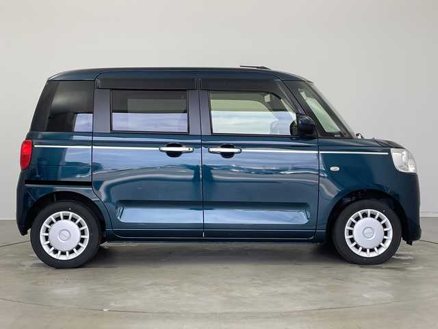 ダイハツ ムーヴ キャンバス セオリー X 新潟県 2023(令5)年 0.9万km レーザーブルークリスタルシャイン 衝突軽減/ケンウッド７型ナビ/(MDV-D310W)/(CD.DVD.フルセグ.Bluetooth)/両側パワースライドドア/ＬＥＤオートヘッドライト/前後コーナーセンサー/横滑り防止装置/ＥＴＣ/アイドリングストップ/スマートキー/プッシュスタート/禁煙車