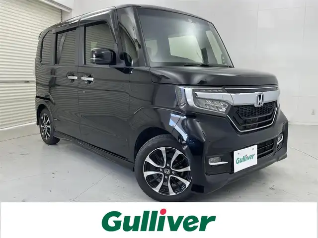 ホンダ Ｎ ＢＯＸ カスタム G L ホンダセンシング 茨城県 2018(平30)年 6万km クリスタルブラックパール 社外ナビ/バックカメラ/ワンセグ/衝突被害軽減ブレーキ/車線逸脱抑制装置/レーダークルーズコントロール/クリアランスソナー/片側電動スライドドア/ETC/ドラレコ/純正15インチAW/LEDヘッドライト/スマートキー
