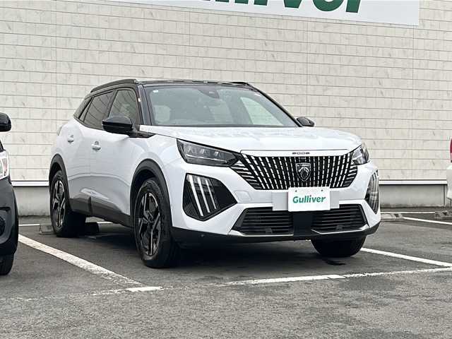 プジョー プジョー ２００８ シエロ ブルーHDi 静岡県 2025(令7)年 0.7万km 白 /ワンオーナー//ディスプレイオーディオ//Bleutooth//全周囲カメラ//アクティブセーフティブレーキ//サンルーフ//ハーフレザーシート//ブラインドスポットモニター//純正17インチAW//スマートキー//LEDヘッドライト//保証書//取説