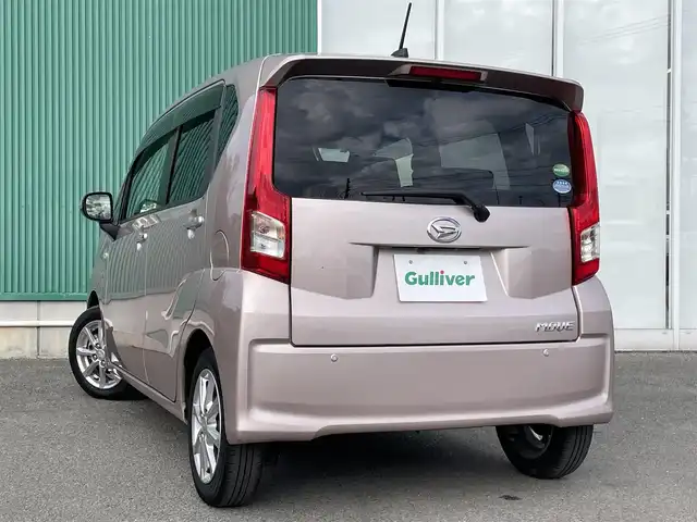 ダイハツ ムーヴ X リミテッドⅡ SAⅢ 福岡県 2021(令3)年 4万km ライトローズマイカメタリック 純正ナビ/フルセグTV/バックカメラ/ビルトインETC/ドライブレコーダー/スマートアシスト3/・衝突被害軽減ブレーキ/・車線逸脱警報/・前後誤発進抑制/・オートハイビーム/LEDヘッドランプ/革巻きステアリング/ステアリングスイッチ/運転席シートヒーター/純正14インチアルミホイール/スマートキー/プッシュエンジンスタート/禁煙車