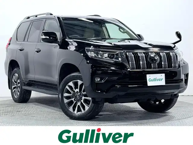 トヨタ ランドクルーザー プラド TX Lパッケージ 大阪府 2022(令4)年 2.6万km ブラック サンルーフ ベージュ本革シート 9incナビTV バックカメラ パワーシート/ヒーター/エアコン レーダークルコン 衝突軽減ブレーキ レーンアシスト オートハイビーム ダウンヒルアシスト 前後ドライブレコーダー ETC