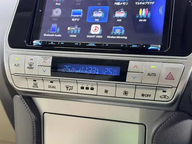 トヨタ ランドクルーザー プラド TX Lパッケージ 大阪府 2022(令4)年 2.6万km ブラック サンルーフ ベージュ本革シート 9incナビTV バックカメラ パワーシート/ヒーター/エアコン レーダークルコン 衝突軽減ブレーキ レーンアシスト オートハイビーム ダウンヒルアシスト 前後ドライブレコーダー ETC