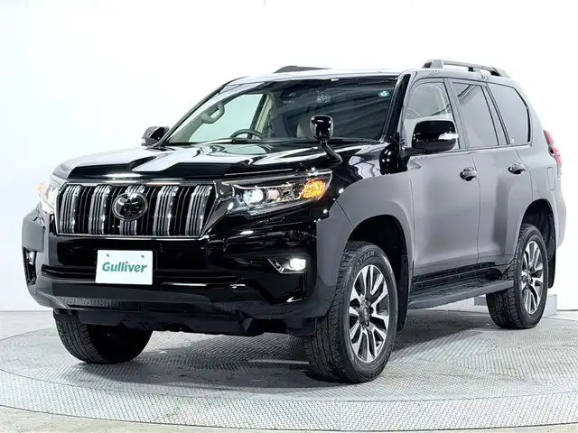 トヨタ ランドクルーザー プラド TX Lパッケージ 大阪府 2022(令4)年 2.6万km ブラック サンルーフ ベージュ本革シート 9incナビTV バックカメラ パワーシート/ヒーター/エアコン レーダークルコン 衝突軽減ブレーキ レーンアシスト オートハイビーム ダウンヒルアシスト 前後ドライブレコーダー ETC
