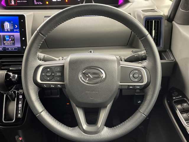 ダイハツ タント カスタム RS 岐阜県 2019(令1)年 3.7万km ブラックマイカメタリック 純正ナビ/CD/DVD/Bluetooth/フルセグTV/追従型クルーズコントロール/衝突軽減ブレーキ/レーンキープアシスト/横滑り防止/ドライブレコーダー/全方位カメラ/LEDヘッドライト/オートライト/オートマチックハイビーム/純正フロアマット/純正ドアバイザー/ETC/スペアキー