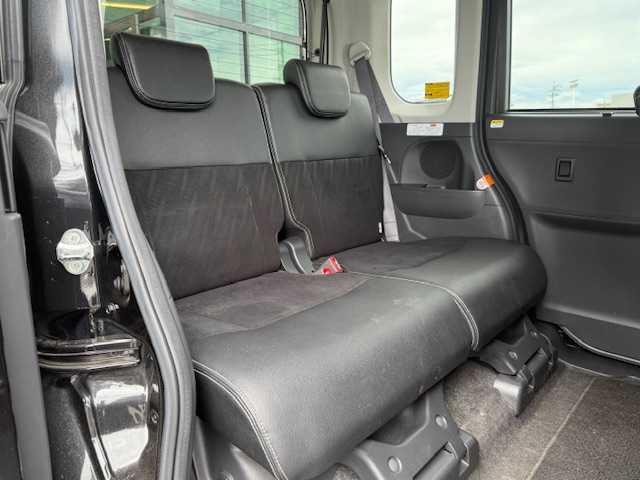 ダイハツ タント カスタム X トップED SA Ⅲ 熊本県 2018(平30)年 5.8万km ブラックマイカメタリック 純正メモリナビ（NMZK-W68D）/FM・AM・DVD・CD・フルセグTV/Bluetooth Audio/バックカメラ/衝突被害軽減ブレーキ/片側パワースライドドア/アイドリングストップ/ハーフレザーシート/D席シートヒーター/コーナーセンサー/プッシュスタート/スマートキー/スペアキー/ドアバイザー/ETC