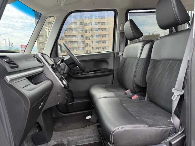 ダイハツ タント カスタム X トップED SA Ⅲ 熊本県 2018(平30)年 5.8万km ブラックマイカメタリック 純正メモリナビ（NMZK-W68D）/FM・AM・DVD・CD・フルセグTV/Bluetooth Audio/バックカメラ/衝突被害軽減ブレーキ/片側パワースライドドア/アイドリングストップ/ハーフレザーシート/D席シートヒーター/コーナーセンサー/プッシュスタート/スマートキー/スペアキー/ドアバイザー/ETC